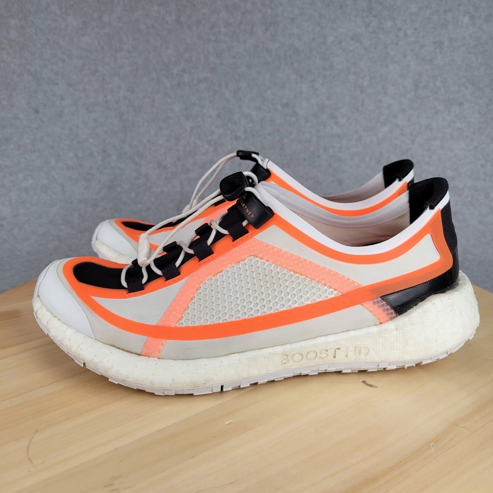 Adidas Stella McCartney Pulseboost‎ HD Women 6 White Orange EF2150 Running Shoes